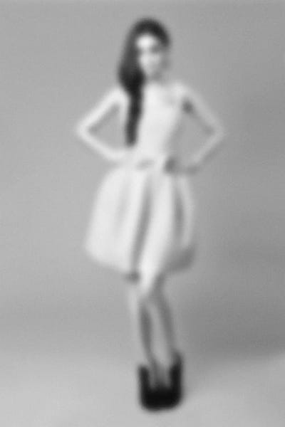 Blurred Décolletage by 5by5collective canvas print