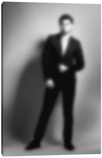 Blurred Julian Canvas Art Print - Men's Fashion Art