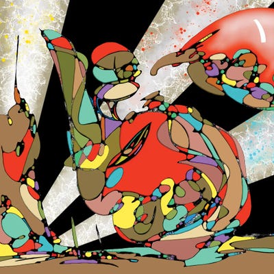 Jungle Birds by J.Bello Studio framed canvas print