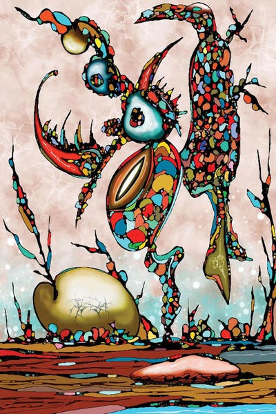 Mystical World by J.Bello Studio framed canvas print