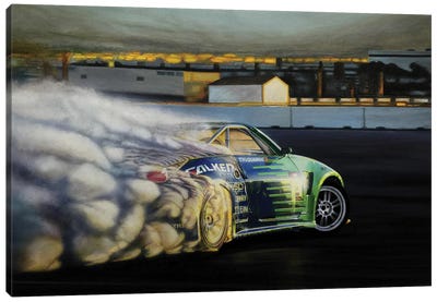 Drigting Car III Canvas Art Print - J.Bello Studio