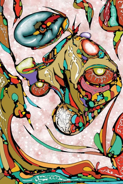 The Face Of Thousand by J.Bello Studio framed canvas print