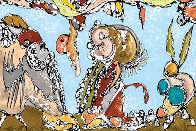 Underwater by J.Bello Studio canvas print