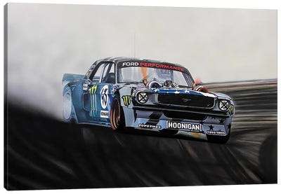 Hoonicorn Drift Car II Canvas Art Print - Auto Racing Art