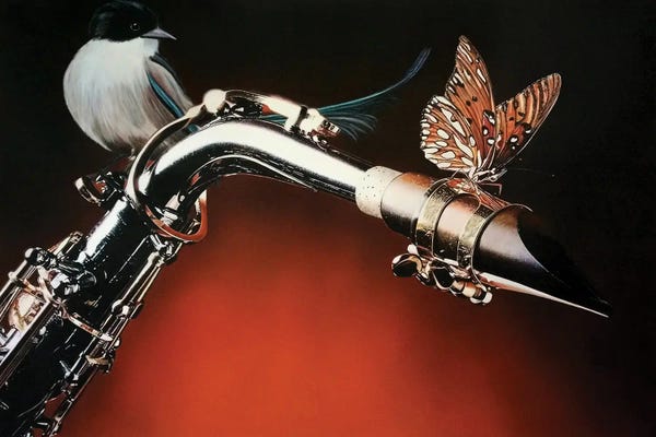 Motorcycles: Flying Sax by J.Bello Studio
