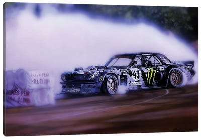Hoonicorn Drift Car III Canvas Art Print - Auto Racing Art