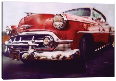 American Dream Car III Canvas Art Print - Antique & Collectible Art