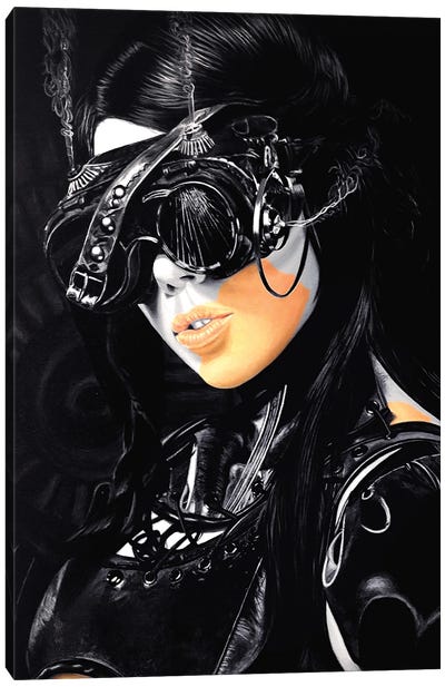 Steampunk Girl II Canvas Art Print - J.Bello Studio