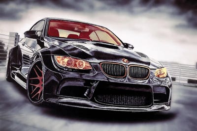 Sport Car II by J.Bello Studio framed canvas print