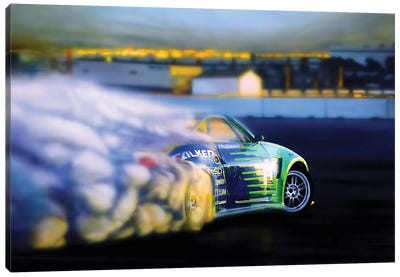 Drifting Car IV Canvas Art Print - J.Bello Studio