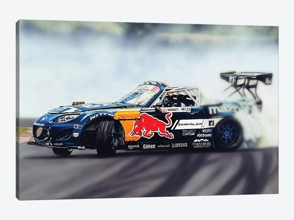 Mad Mike Drift Car II by J.Bello Studio 1-piece Canvas Art Print