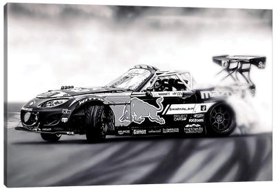 Mad Mike Drift Car III Canvas Art Print - J.Bello Studio