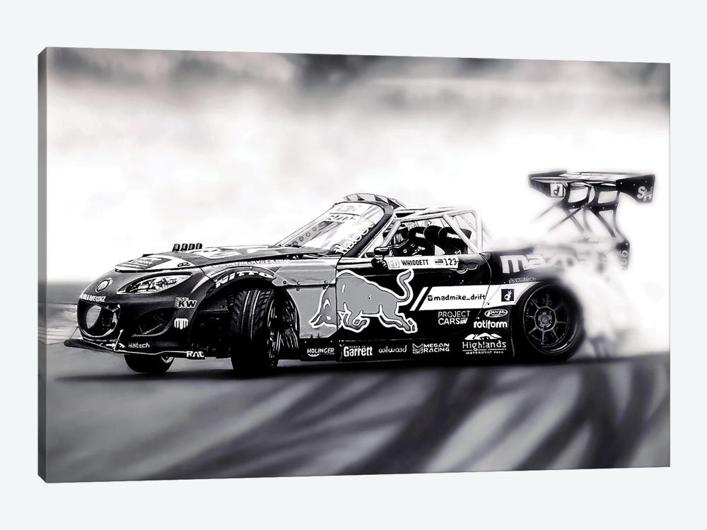 Mad Mike Drift Car III by J.Bello Studio 1-piece Canvas Art