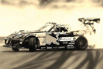 Mad Mike Drift Car IV by J.Bello Studio canvas print