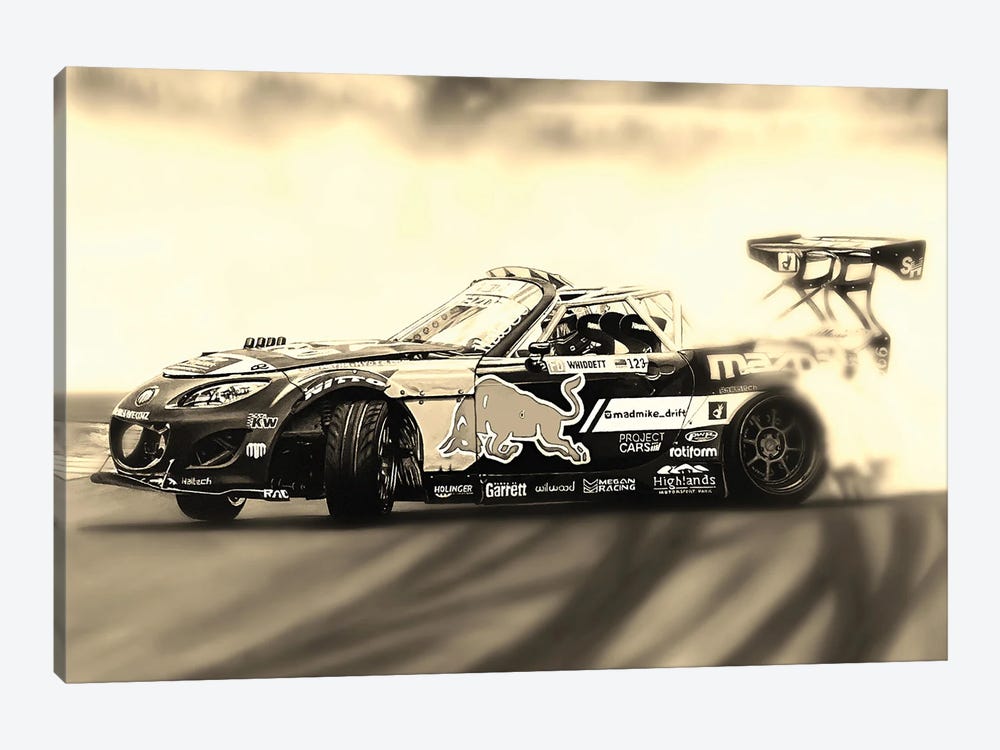 Mad Mike Drift Car IV by J.Bello Studio 1-piece Canvas Art Print