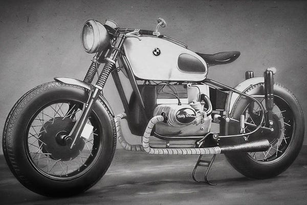 Motorcycles: Good Ride BW I by J.Bello Studio