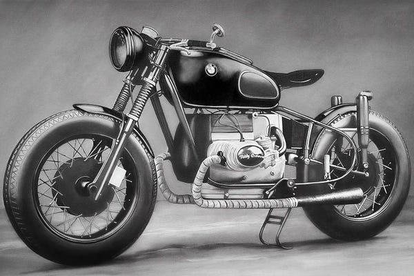 Motorcycles: Good Ride BW II by J.Bello Studio