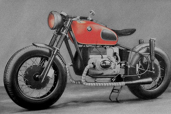 Motorcycles: Good Ride BW IV by J.Bello Studio