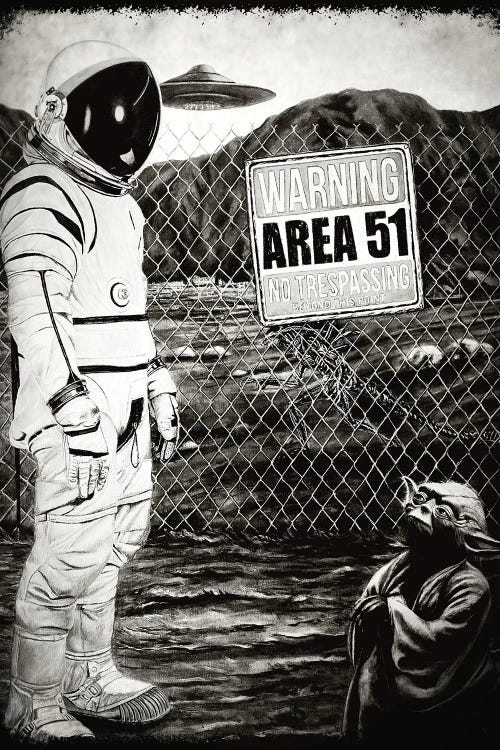 Area 51 In Black & White