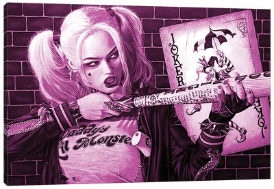 Harley Quinn Canvas Art Print - J.Bello Studio