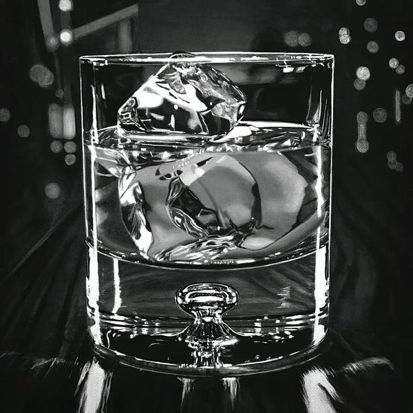 Whiskey: After Hours XIV Black And White by J.Bello Studio