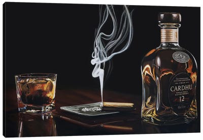 After Hours XV Canvas Art Print - Whiskey Art