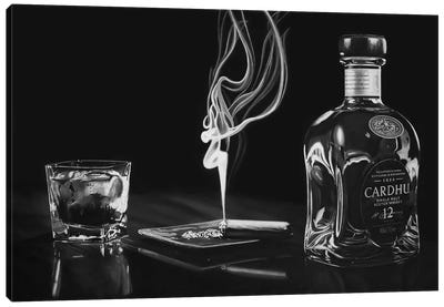 After Hours XV Black & White Canvas Art Print - Sophisticated Dad
