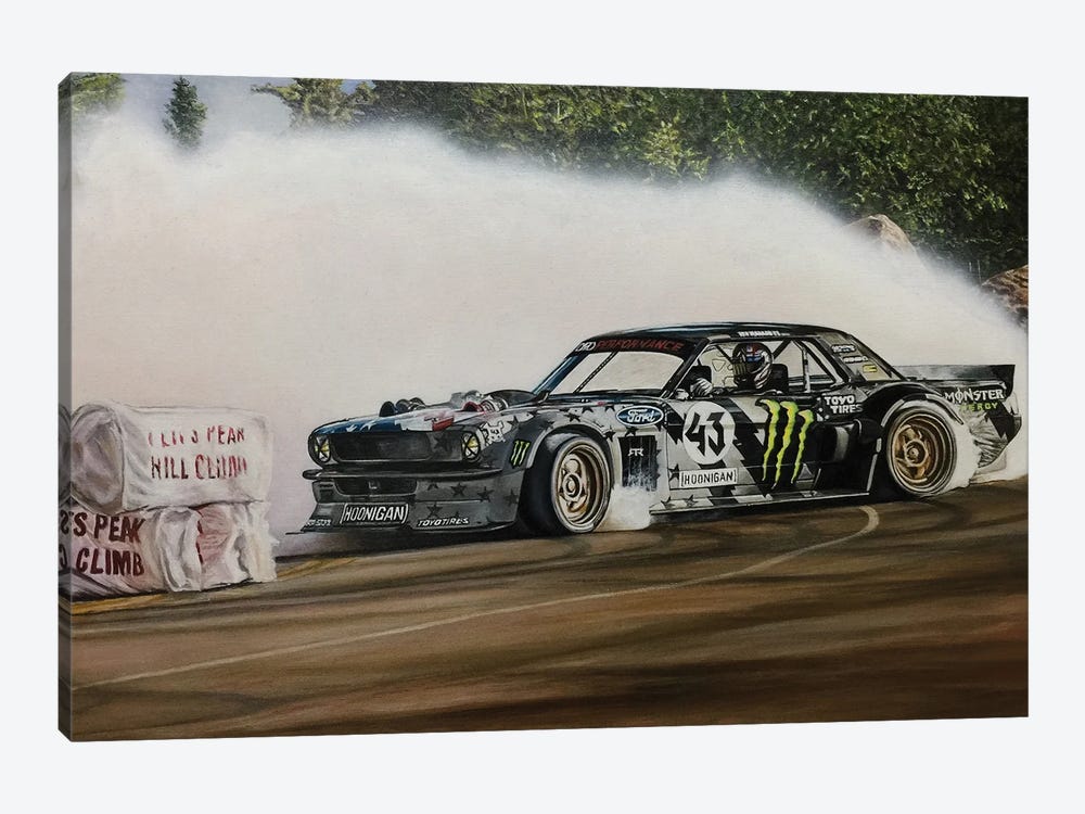 Hoonicorn Drift Car by J.Bello Studio 1-piece Canvas Wall Art