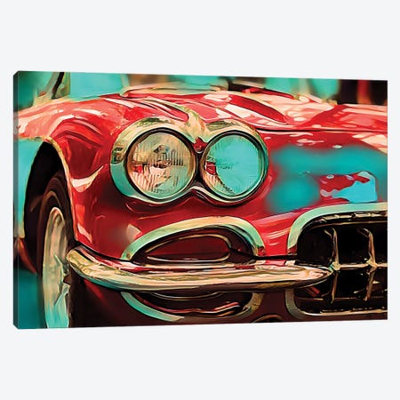 My Old Friend Corvette Canvas Print #BLO248} by J.Bello Studio Canvas Art Print