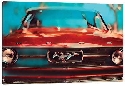 My Old Friend Mustang Canvas Art Print - Ford