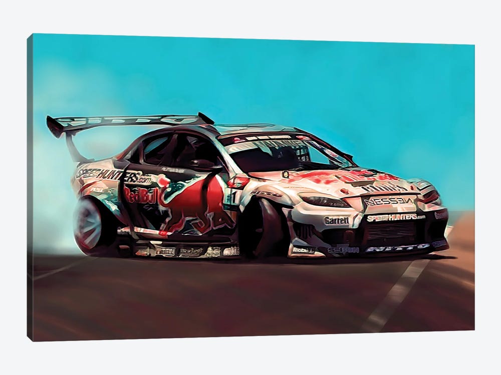 Drift Car III by J.Bello Studio 1-piece Canvas Art