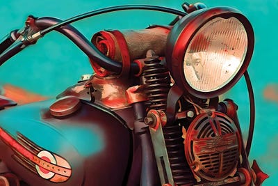 Good Ride V by J.Bello Studio metal wall art