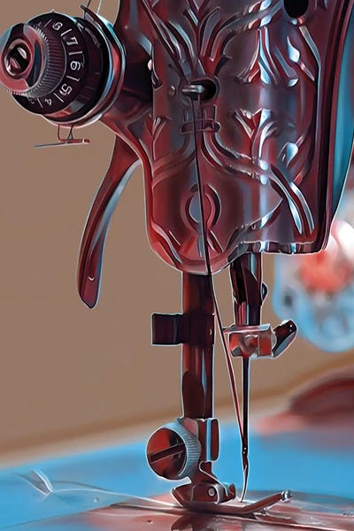 Sewing & Knitting: The Machine XVI by J.Bello Studio