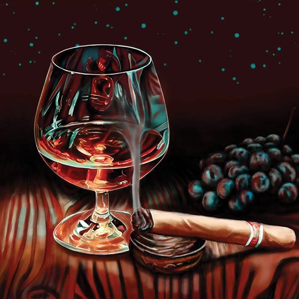 Smoking: Exuberant Red II by J.Bello Studio