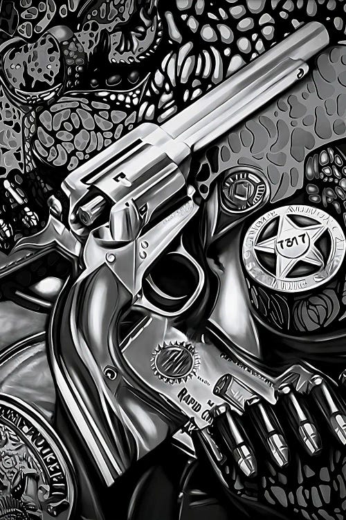 Wild West Sheriff - Black & White