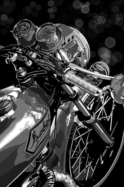 Motorcycles: Remembering The Last Ride - Black & White by J.Bello Studio
