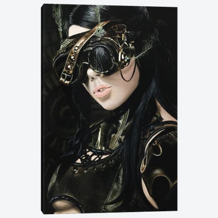 Steampunk Girl I Canvas Print #BLO31} by J.Bello Studio Canvas Print