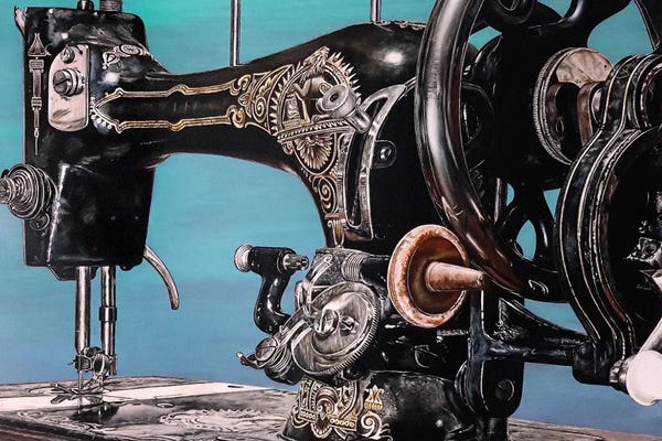 Sewing & Knitting: The Machine VII by J.Bello Studio