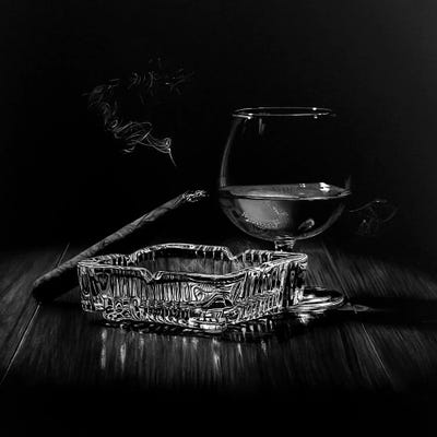 After Hours IV Black And White by J.Bello Studio metal wall art