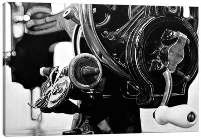 The Machine X Black And White Canvas Art Print - J.Bello Studio