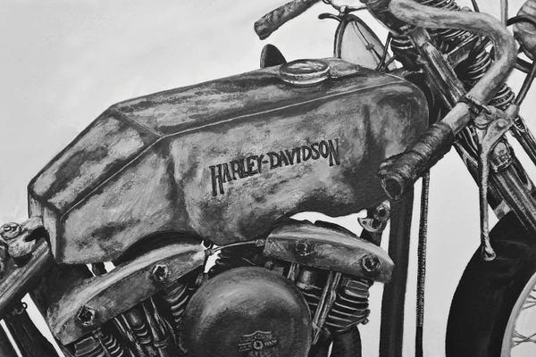 Motorcycles: Remember Black And White by J.Bello Studio