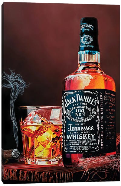 After Hours V Canvas Art Print - Whiskey Art