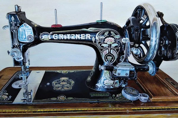 Sewing & Knitting: The Machine XI by J.Bello Studio