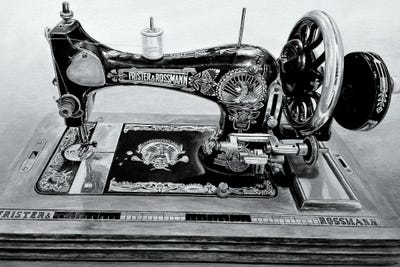 The Machine XII Black And White by J.Bello Studio framed wall art