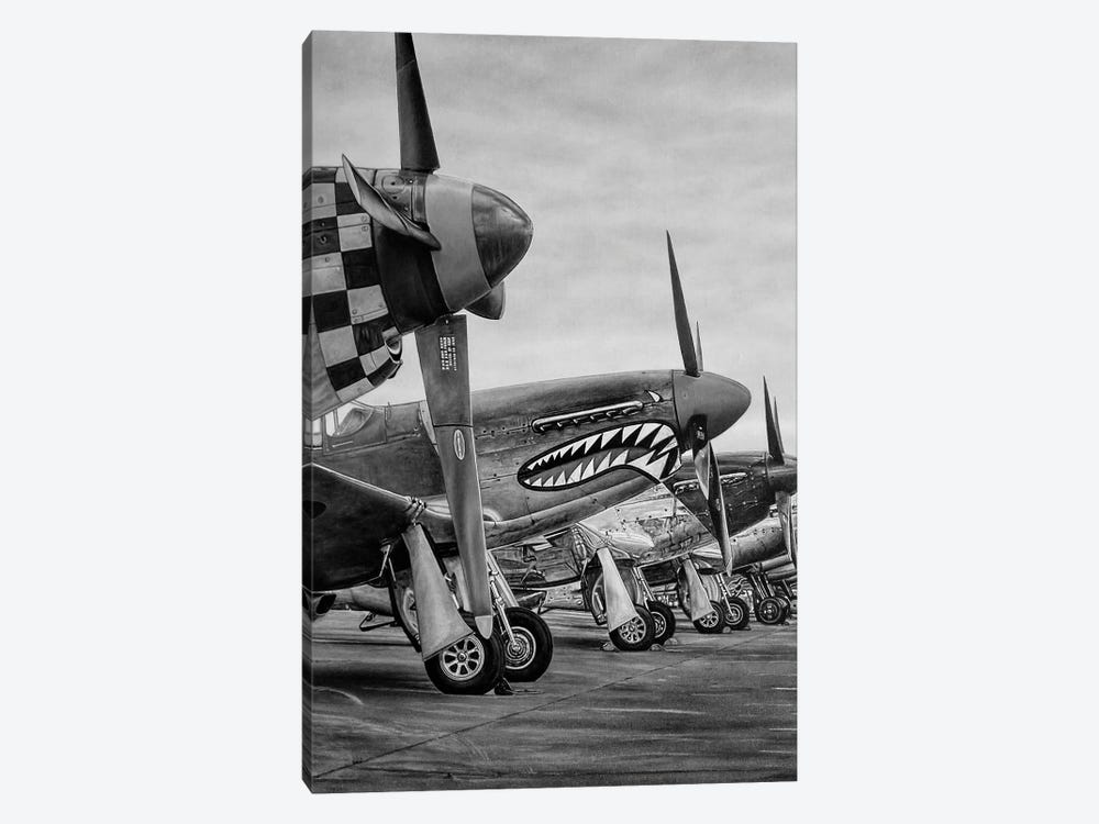 Fly Away To The Sky Black And White by J.Bello Studio 1-piece Canvas Wall Art
