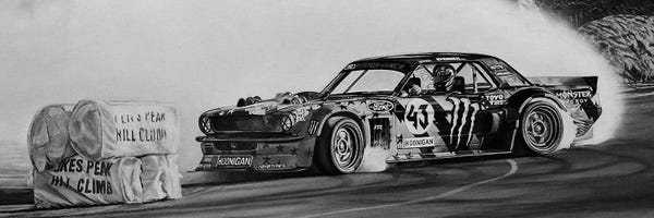 Photorealism: Hoonicorn Drift Car Black And White by J.Bello Studio