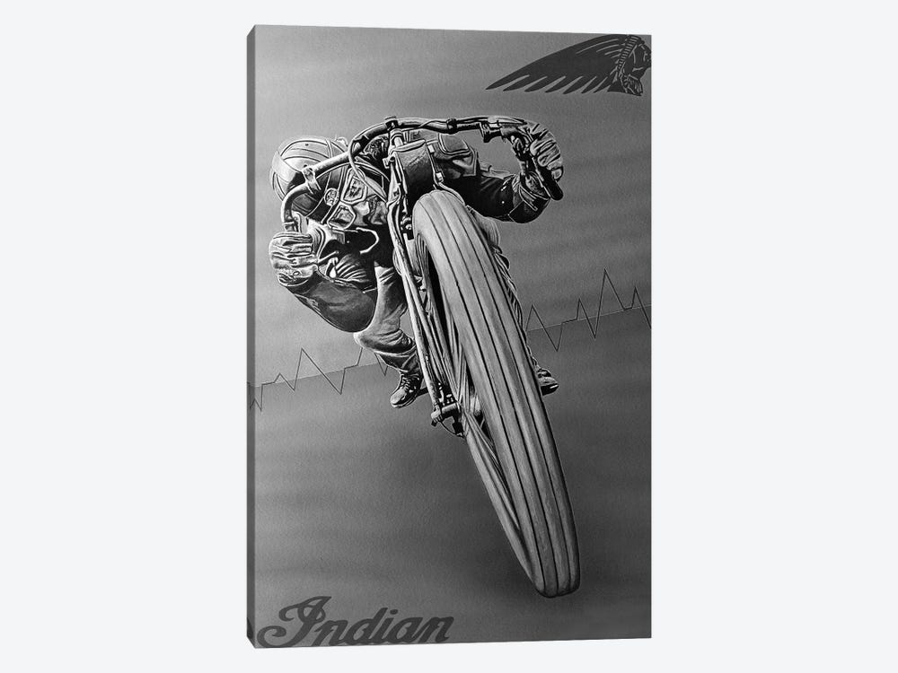 Indian Black And White by J.Bello Studio 1-piece Canvas Artwork