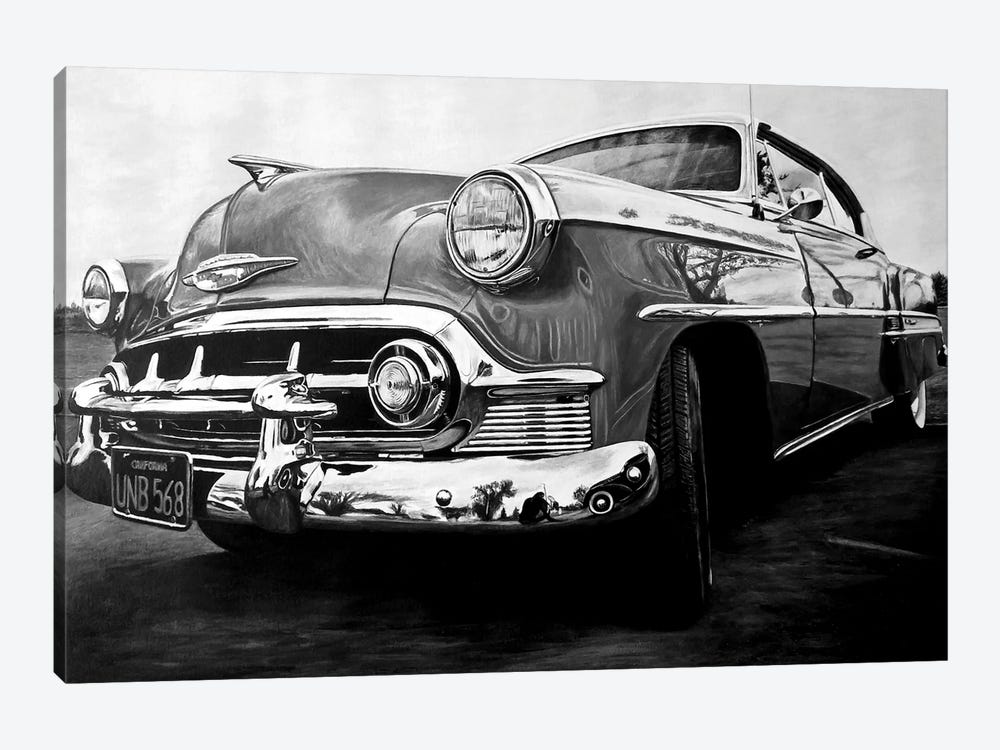 American Dream Car I BW by J.Bello Studio 1-piece Canvas Wall Art