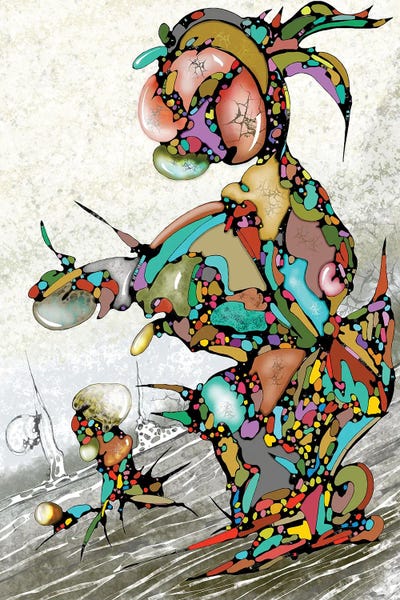 Always Going Down by J.Bello Studio framed canvas print