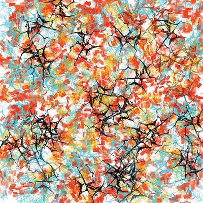 Broken Mirror by J.Bello Studio framed canvas print